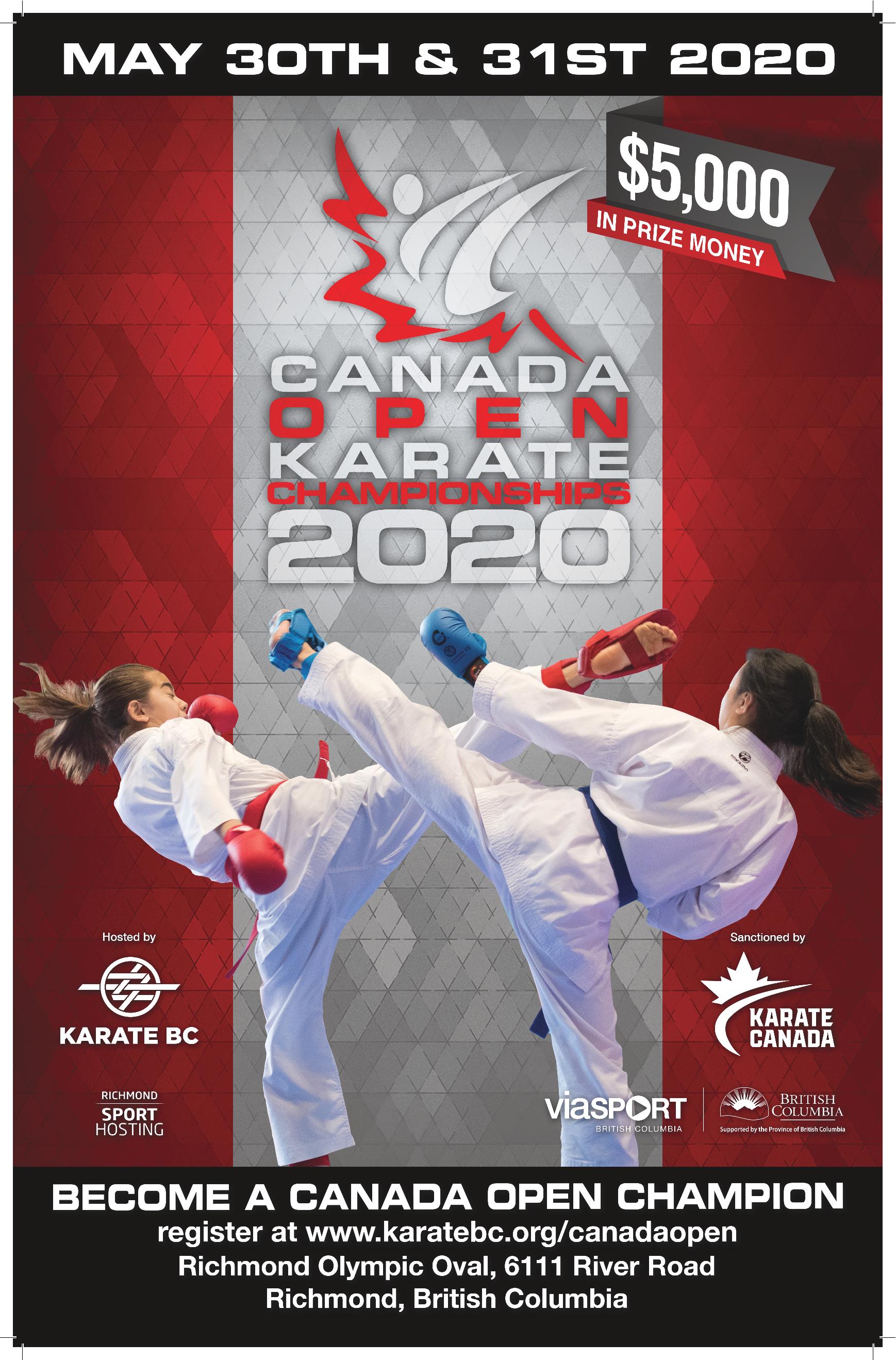 2020 Canada Open Karate Championships Karate BC
