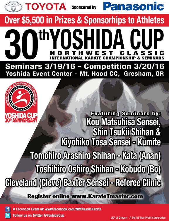 30th Anniversary Yoshida Cup 2016 – March 19/20 – Gresham, OR – Karate BC